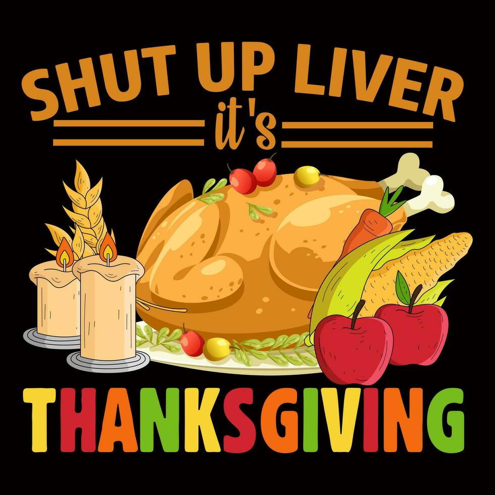 Happy Thanksgiving Day vector t-shirt design that are perfect for coffee mug, poster, cards, pillow cover, sticker, Canvas design, and Musk design