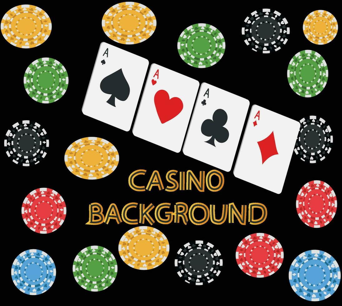 casino poker game vector