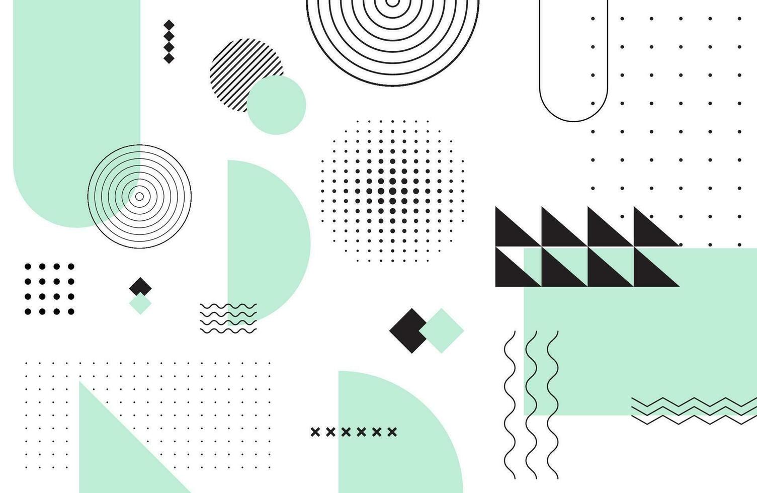 abstract shape memphis pattern background vector