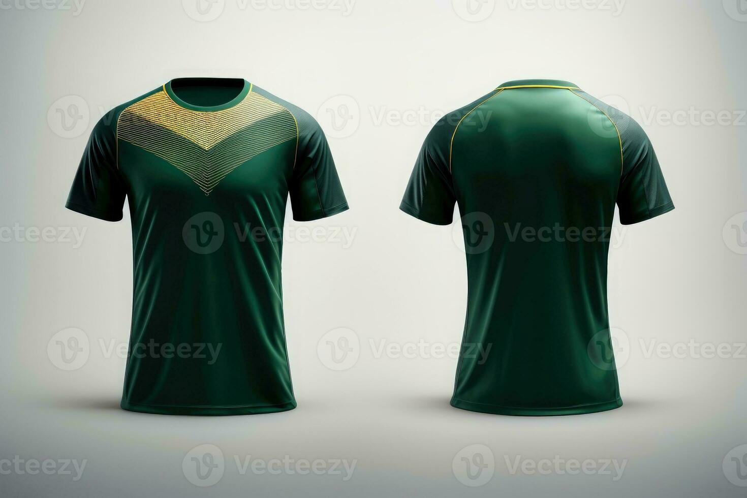 Mockup sports football team uniforms multicolors shirt, Generative AI illustration photo