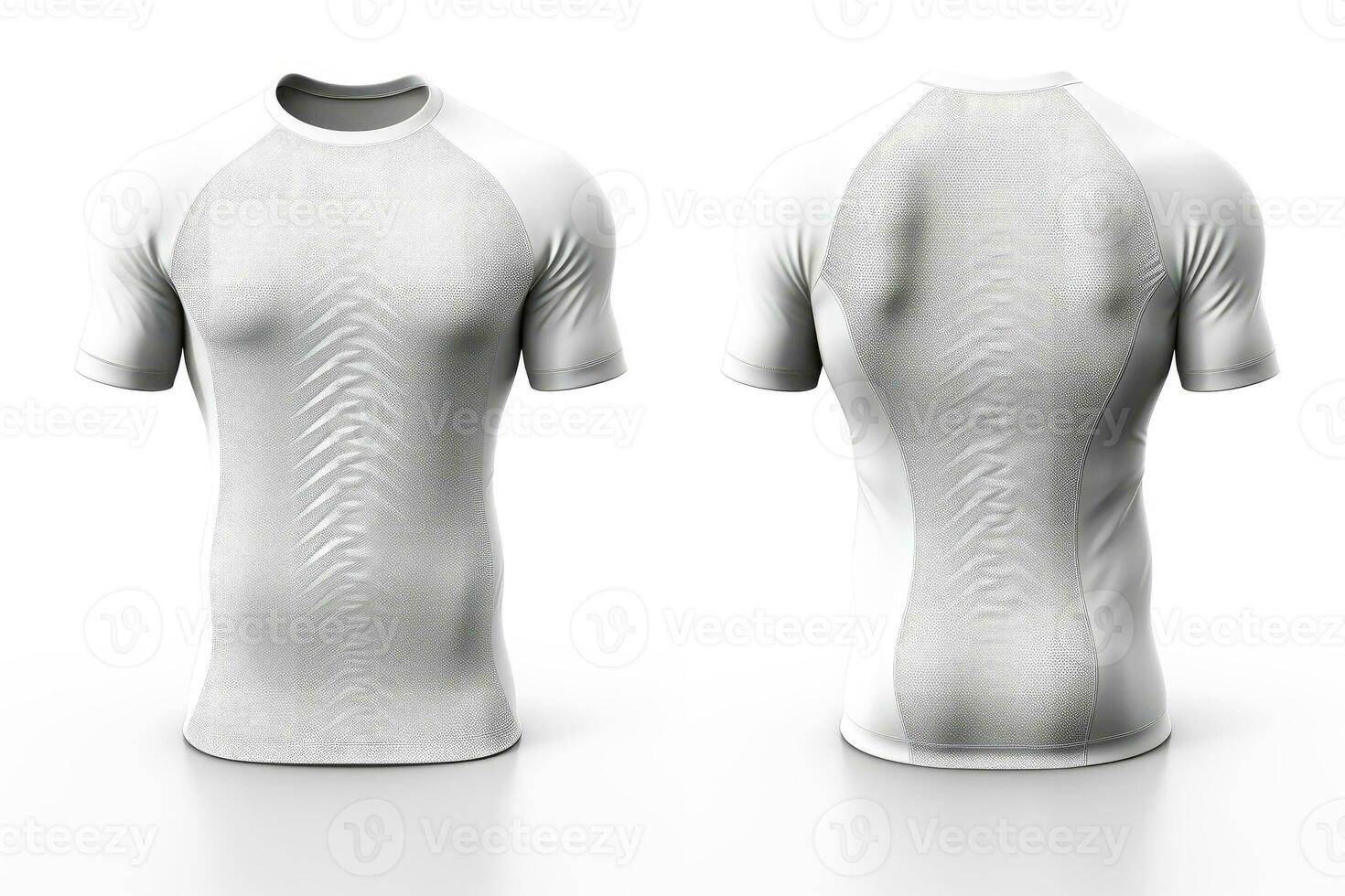 Mockup sports football team uniforms white shirt, Generative AI illustration photo