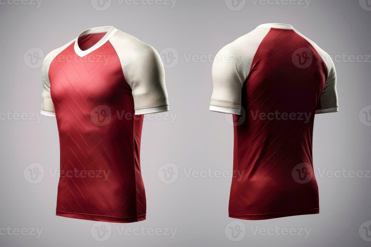 Mockup sports football team uniforms multicolors shirt, Generative AI illustration photo