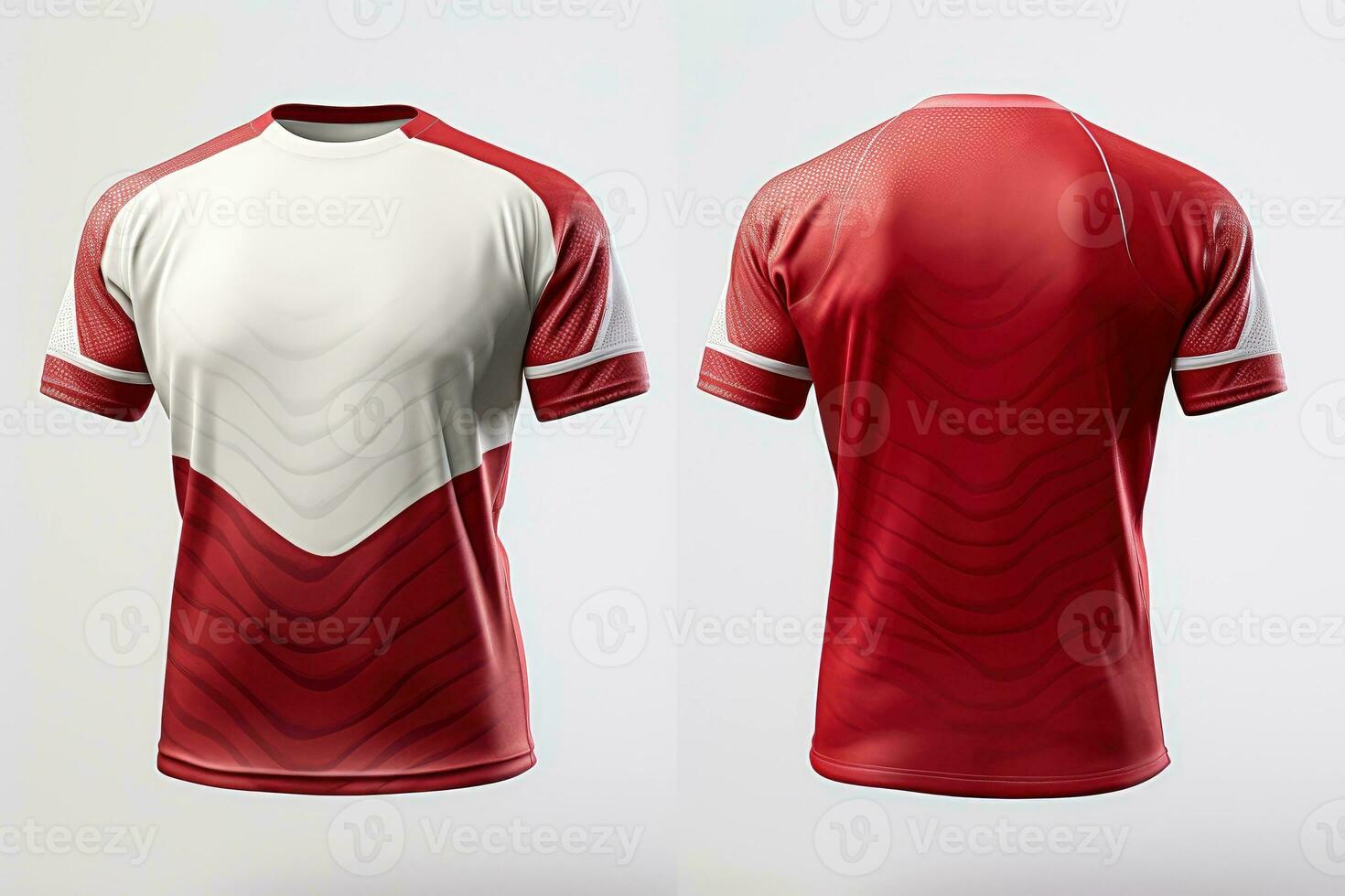 Mockup sports football team uniforms multicolors shirt, Generative AI illustration photo