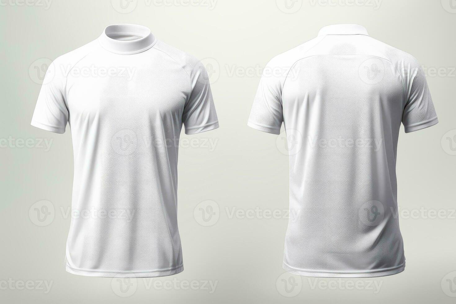 Mockup sports football team uniforms white shirt, Generative AI illustration photo