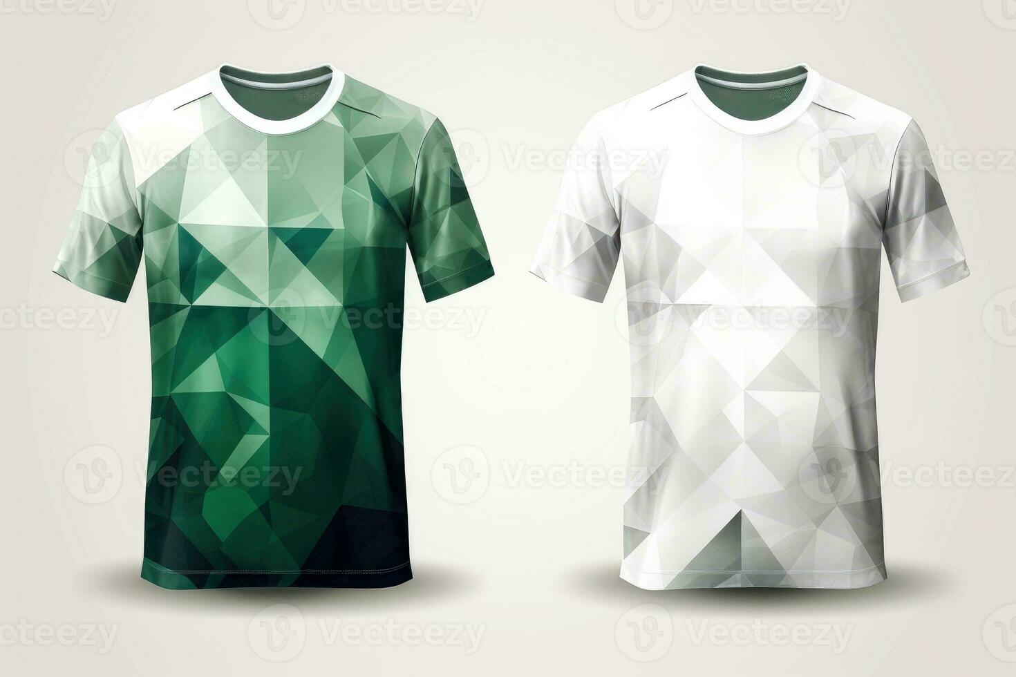 Mockup sports football team uniforms multicolors shirt, Generative AI illustration photo