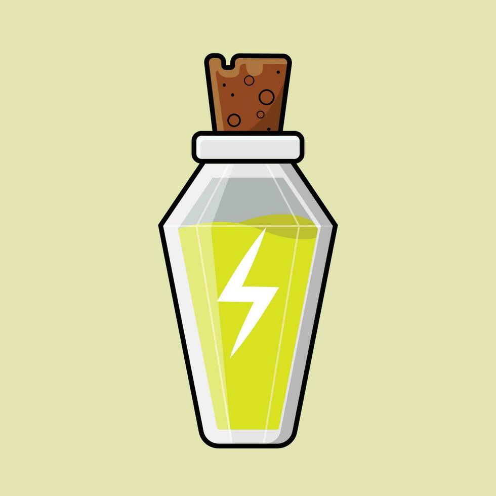 The Illustration of Energy Boost Potion Game Item vector