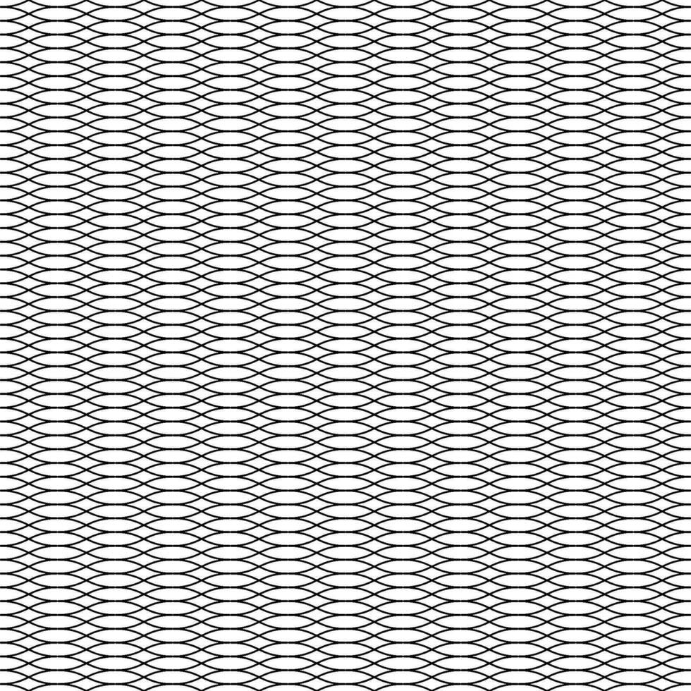 Seamless pattern guilloche ornament form dense, grid wavy curly lines vector