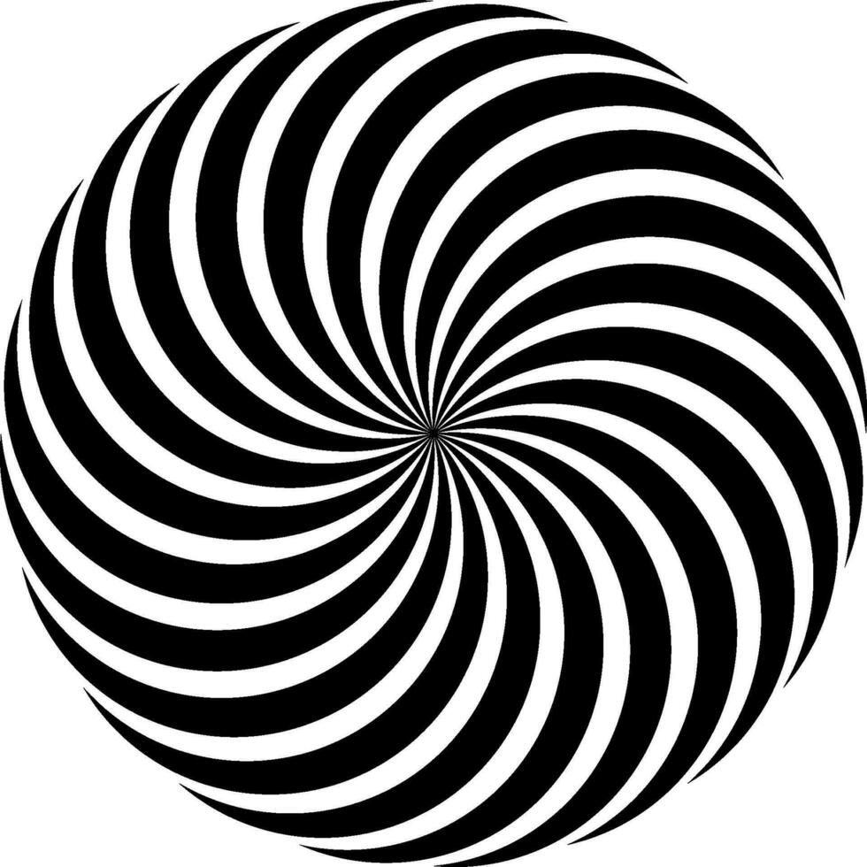 Spiral circular pattern Lollipop twisted rays vector pop art style