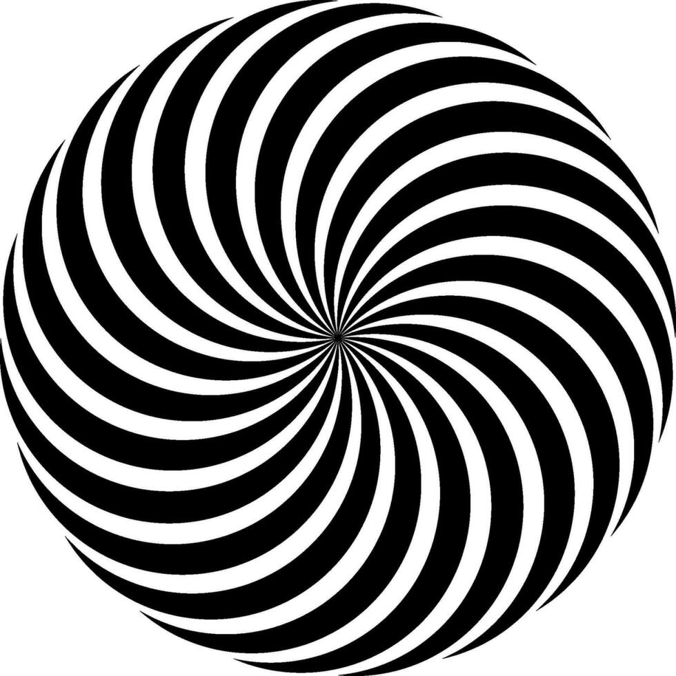 Spiral circular pattern Lollipop twisted rays vector pop art style