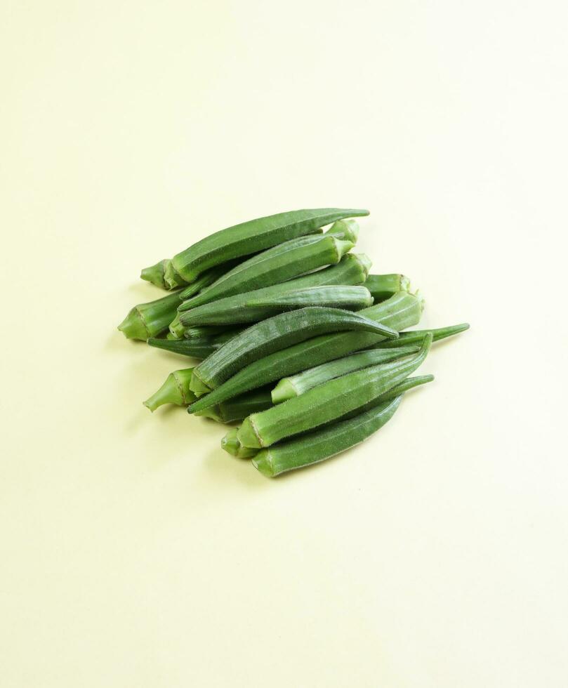 lady finger white background photo