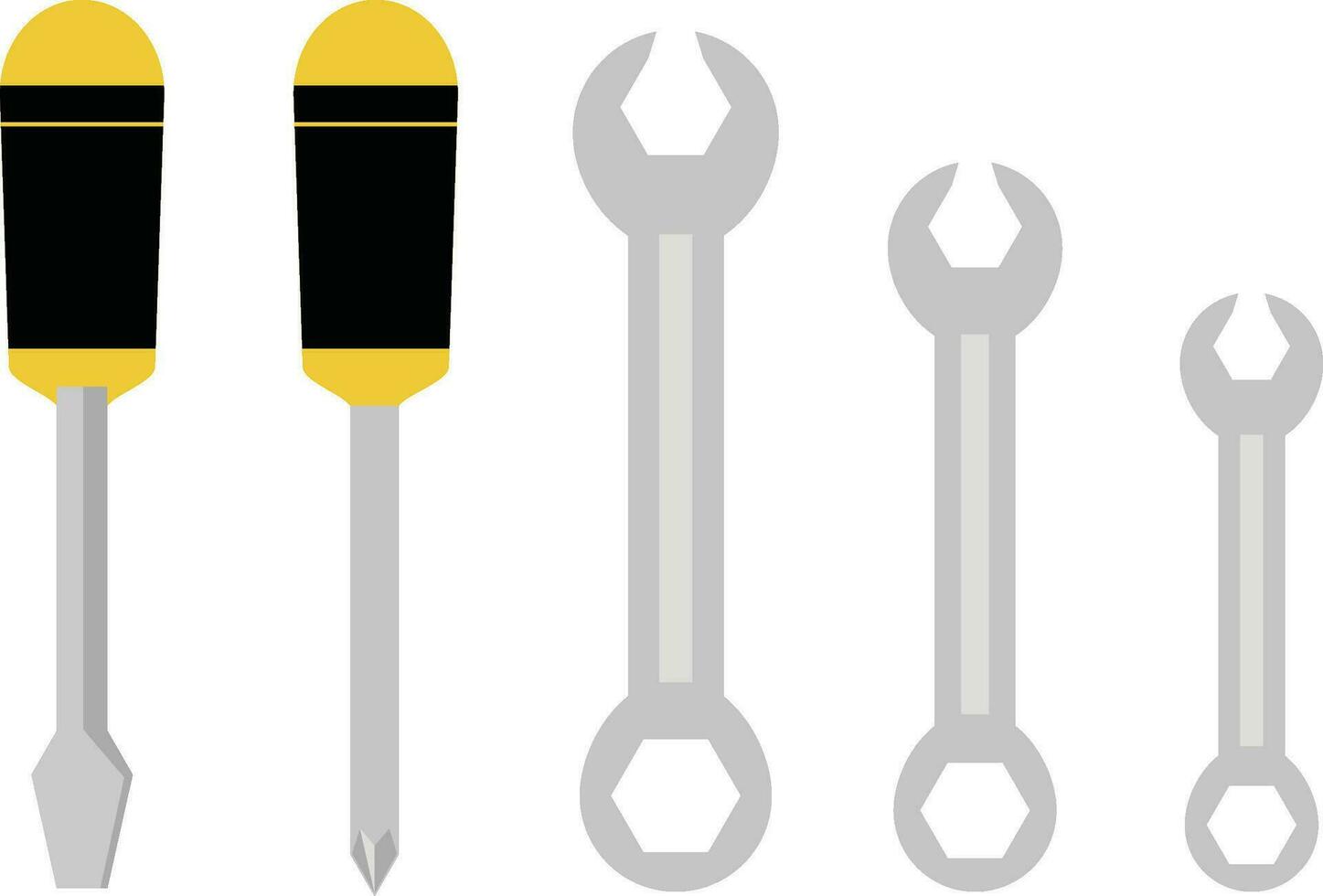 Tools Screwdriver on white background vector