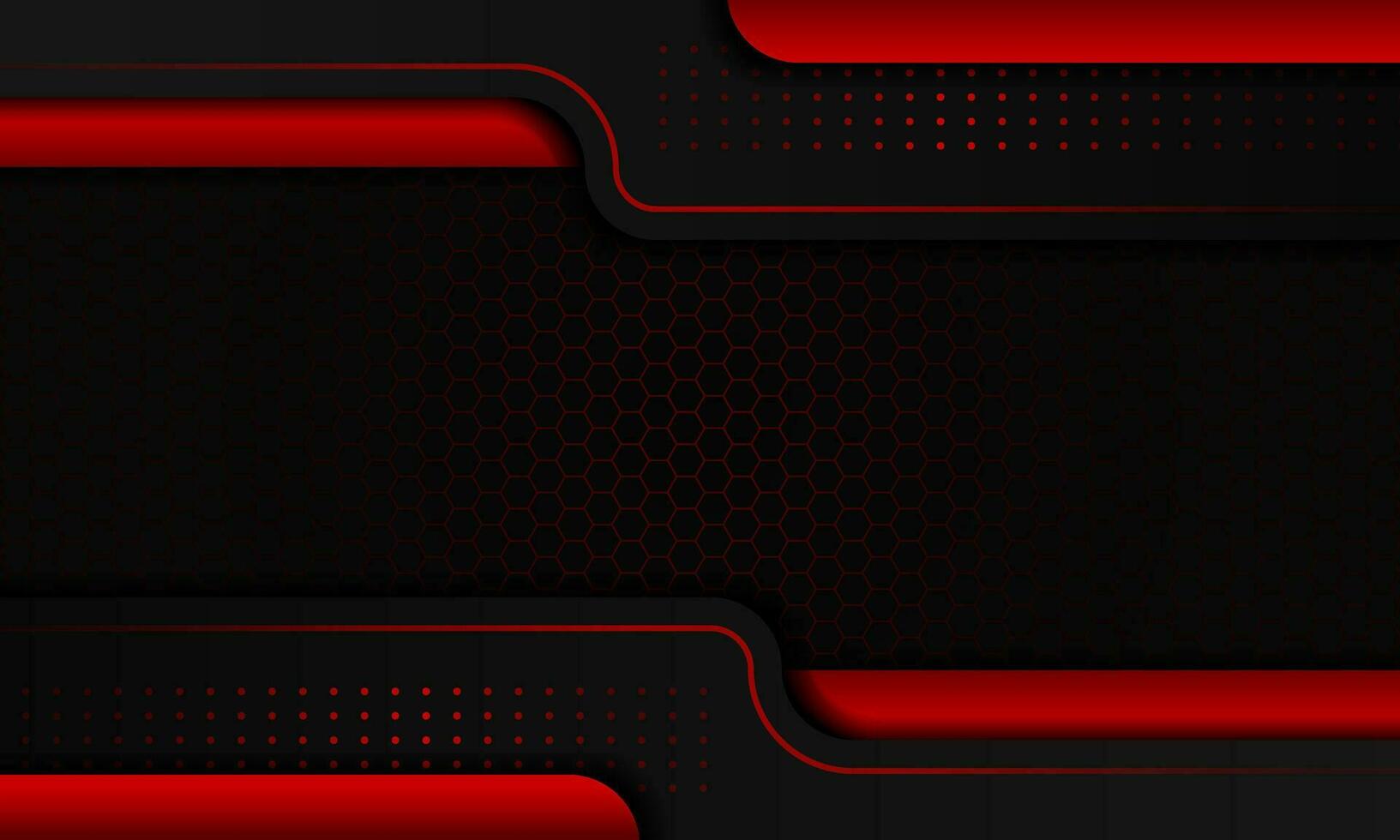 Modern red gradient overlapping background with line shiny on carbon shape background vector