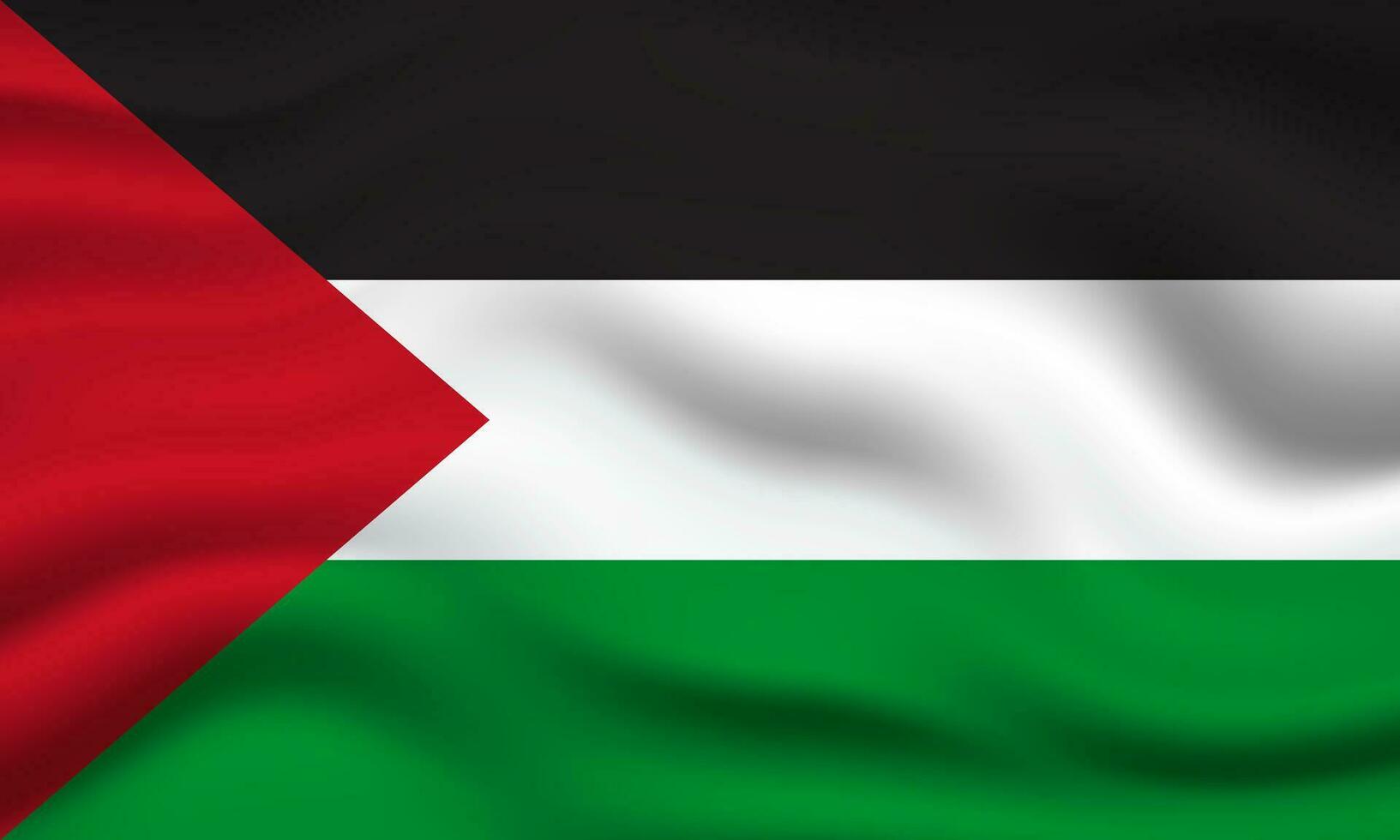 illustration of palestina waving flag banner background vector