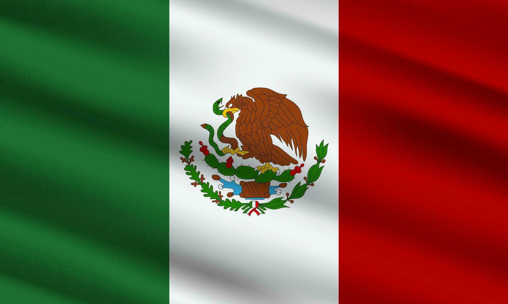 mexico bandera 3d ilustración antecedentes vector