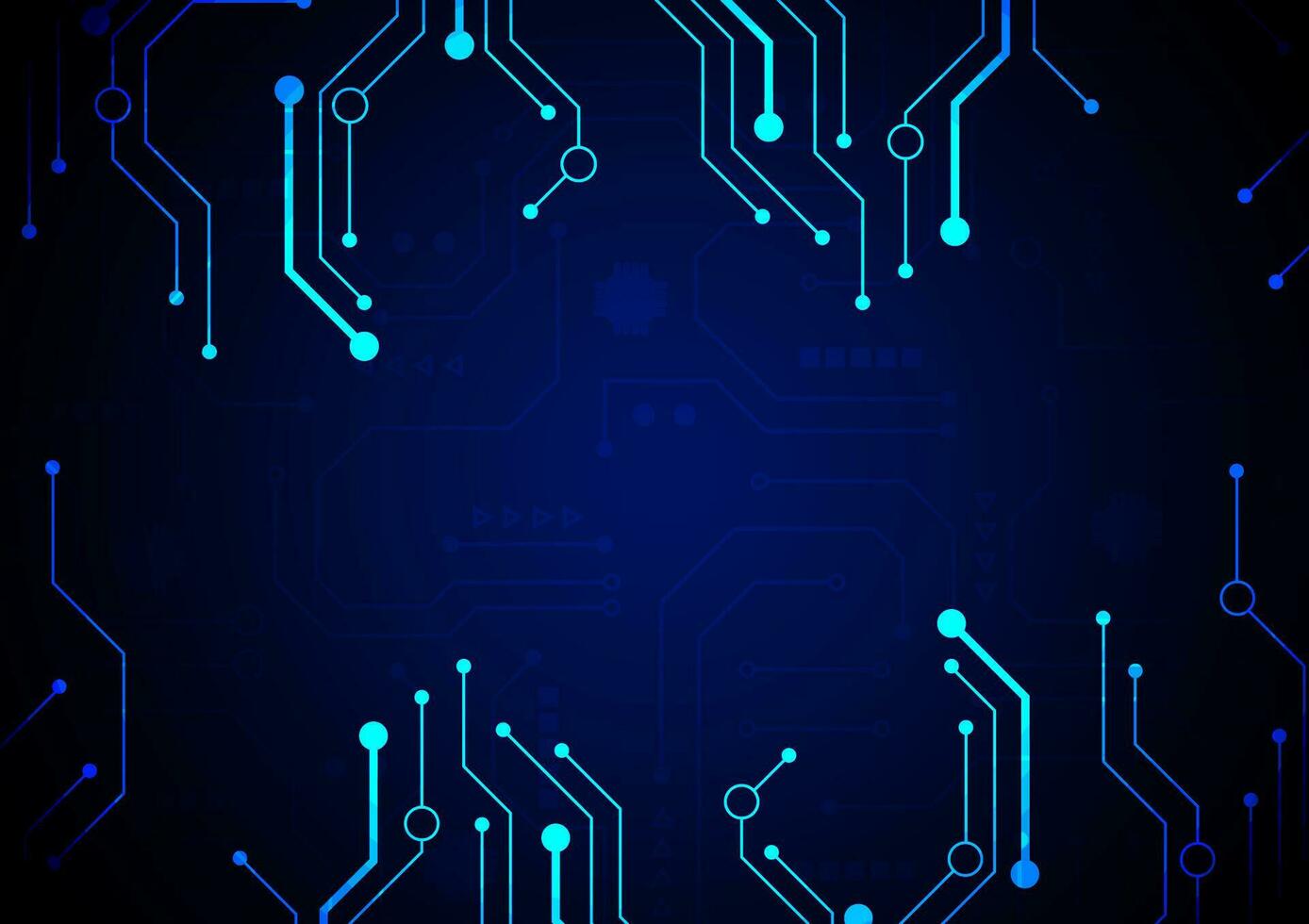 Circuit technology background with hi-tech digital vector