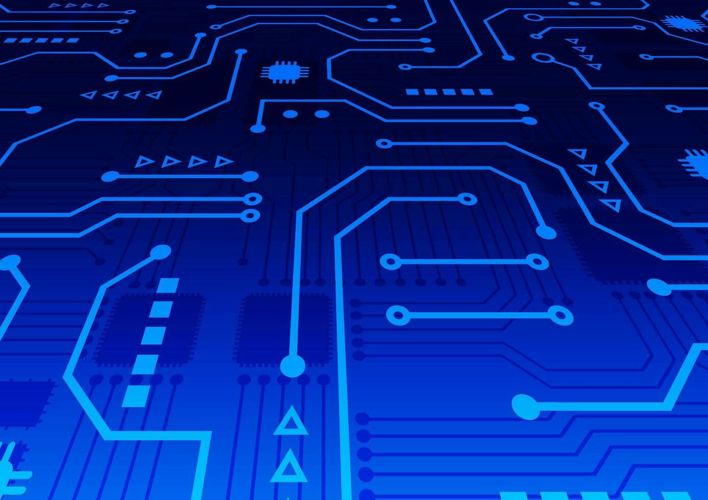 Circuit technology background with hi-tech digital vector