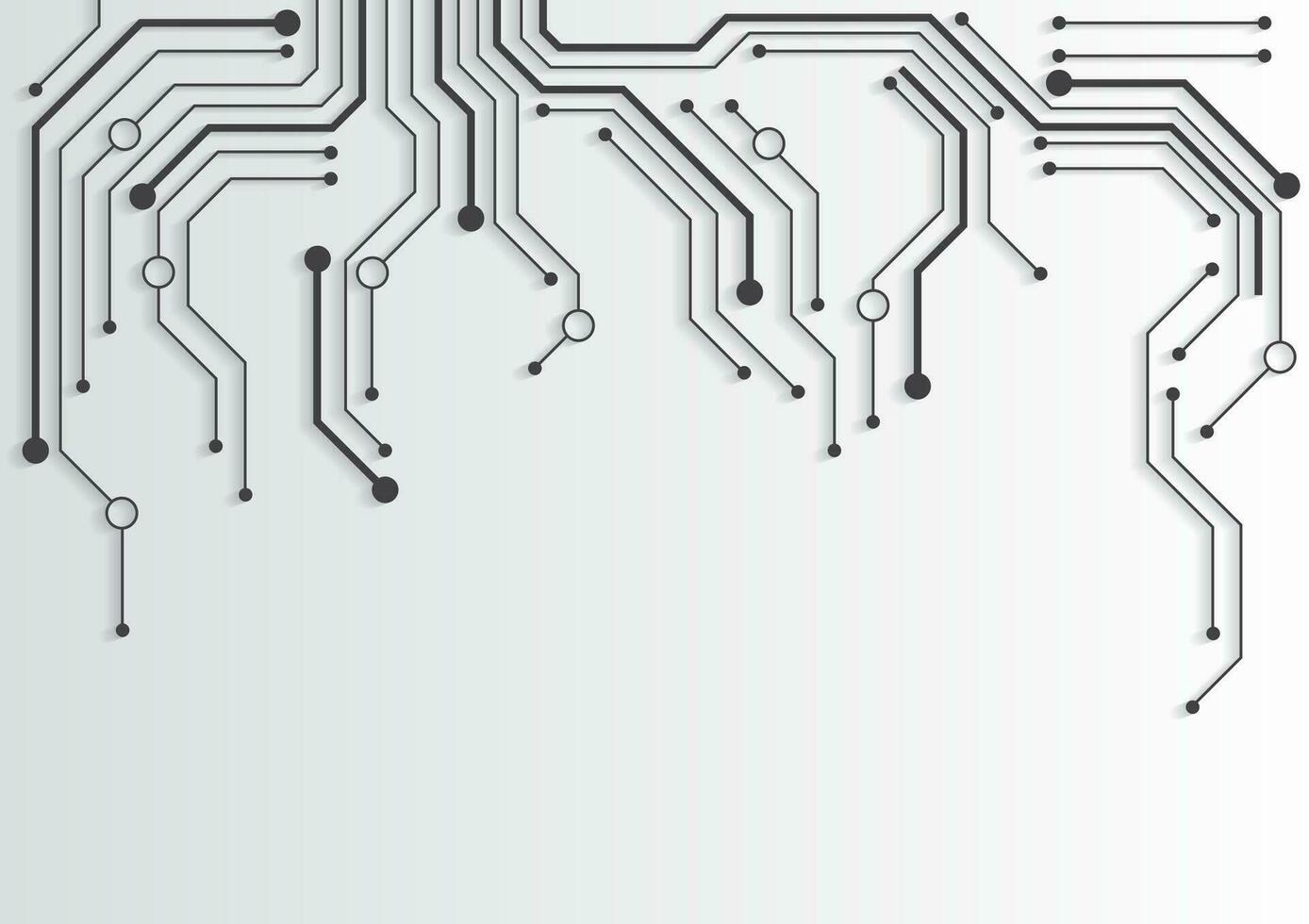 Circuit technology background with hi-tech digital vector