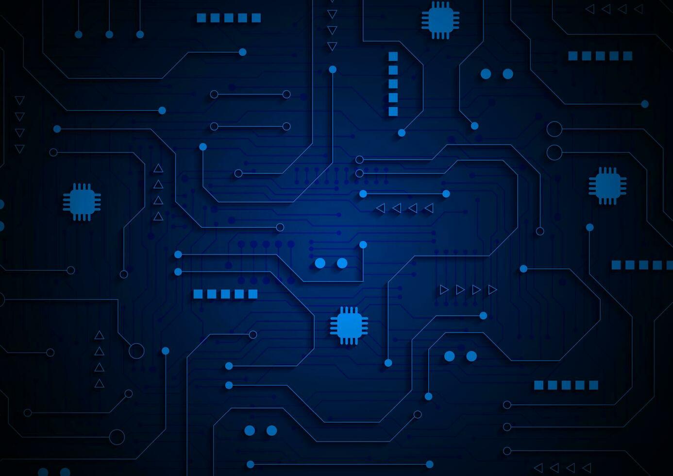 Circuit technology background with hi-tech digital vector