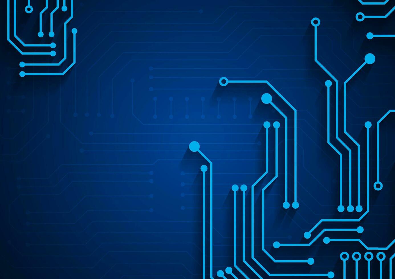 Circuit technology background with hi-tech digital vector