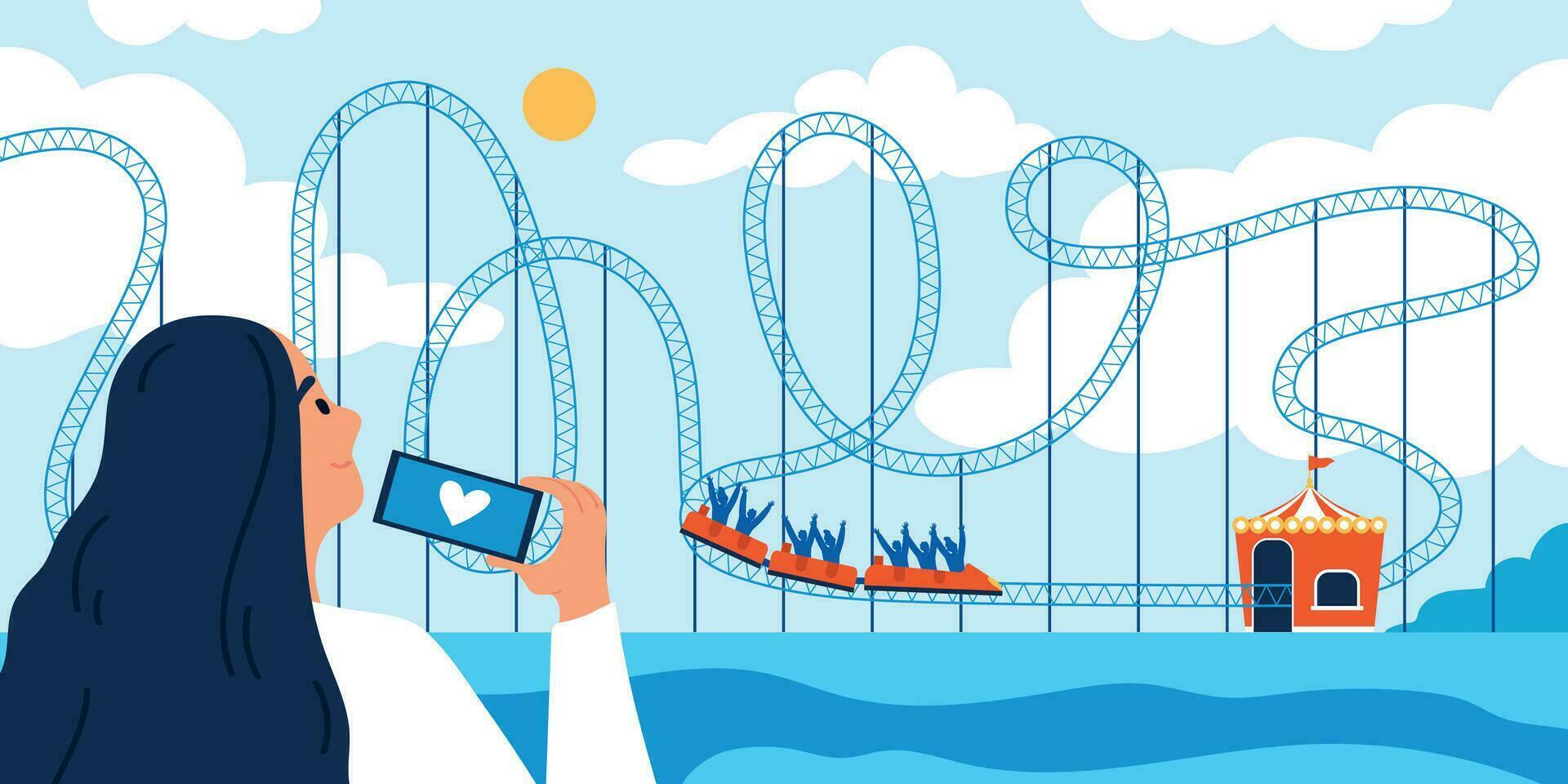 Amusement Park Illustration vector