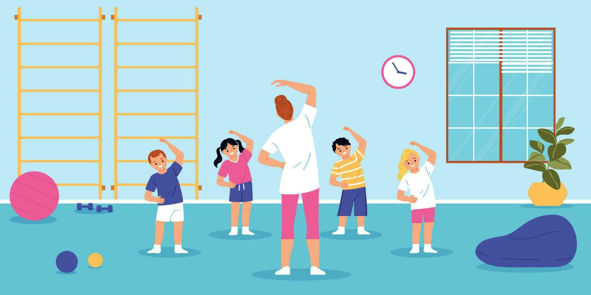 Kindergarden Flat Illustration vector
