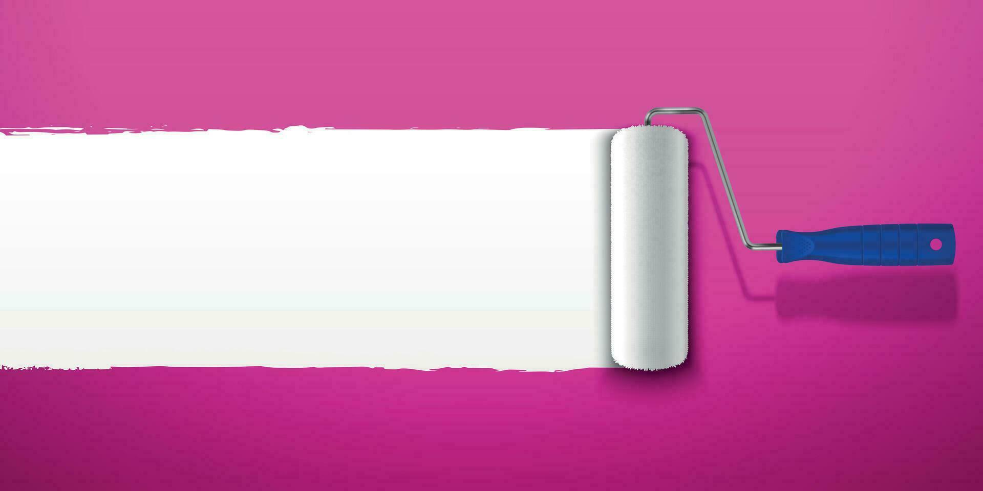 Realistic Painting Roller vector