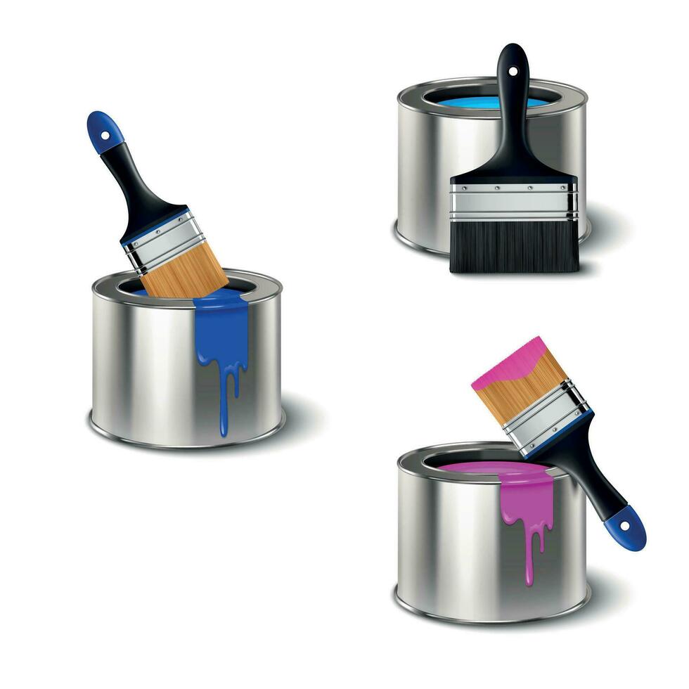 Paint Tools Set vector