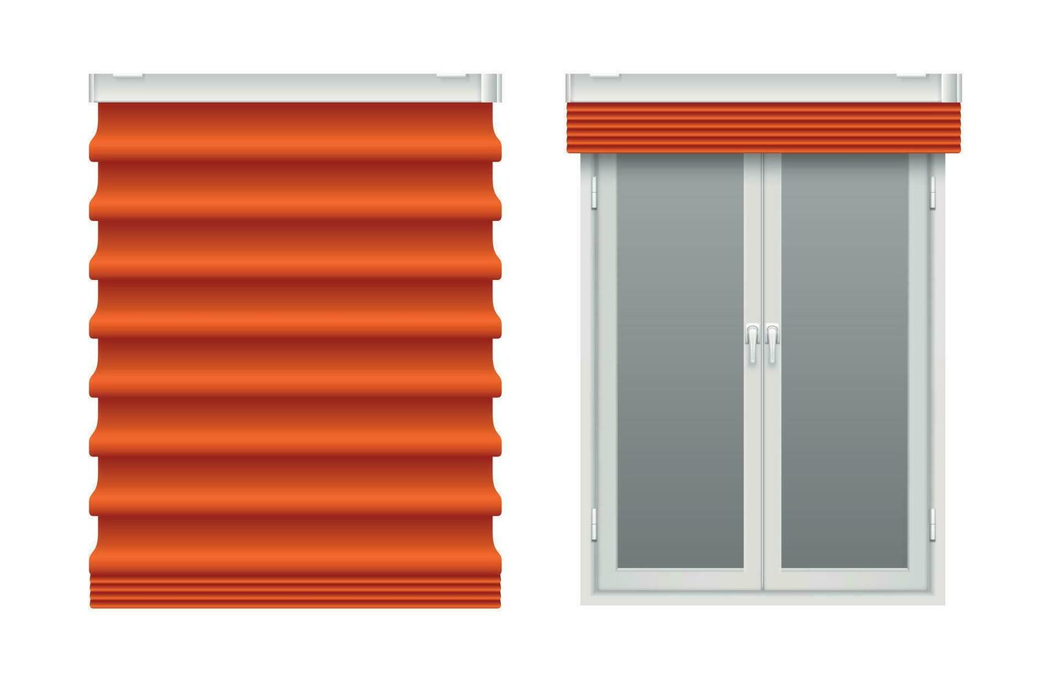 ventana persianas conjunto vector