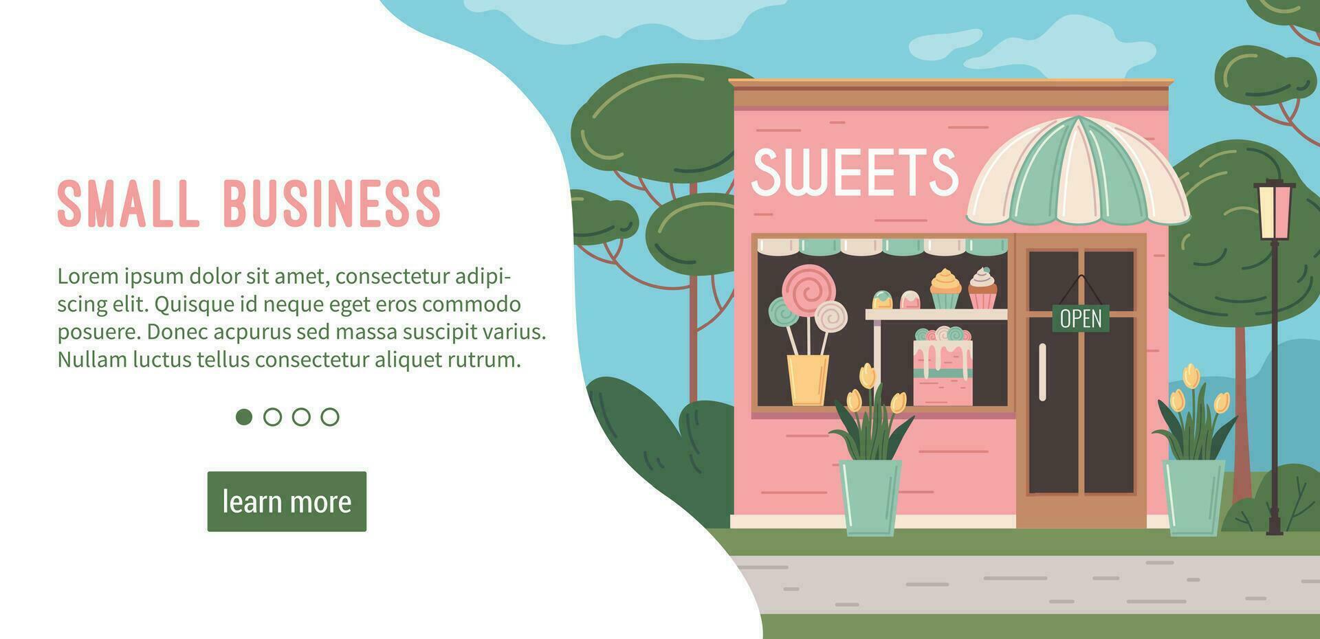 Small Business Banner vector