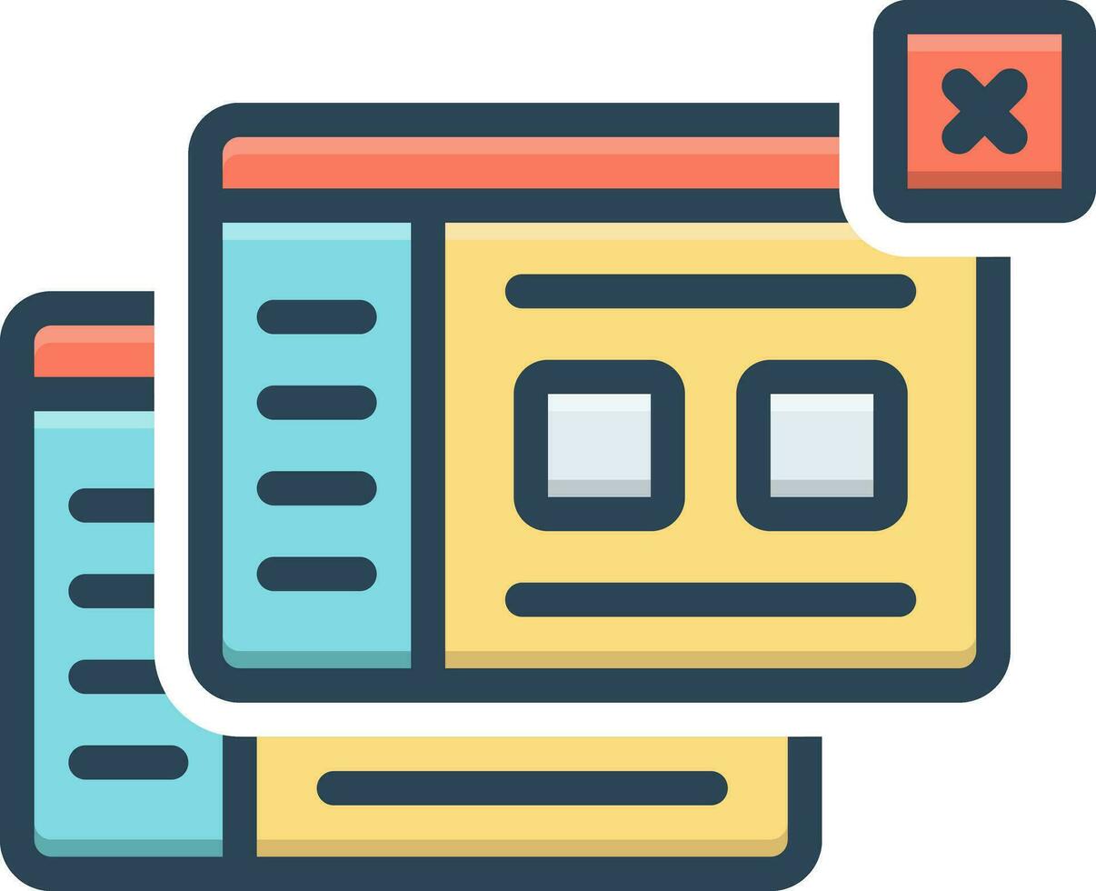 color icon for northwest vector