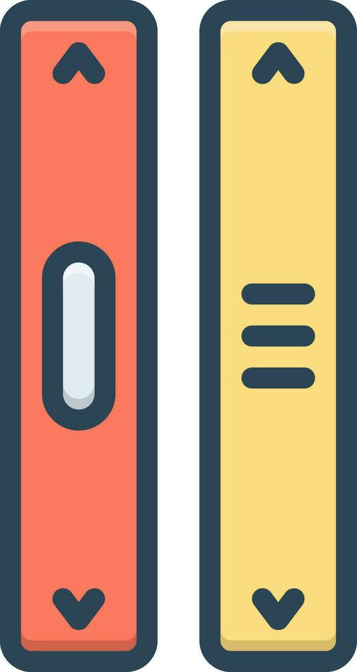 color icon for scroll vector
