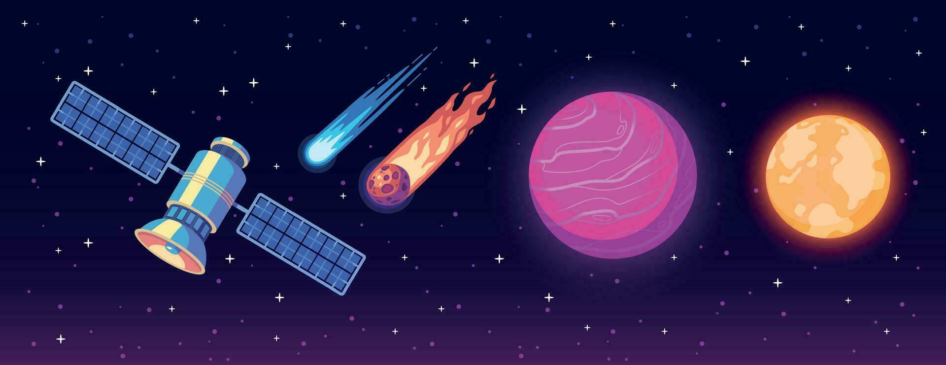 Space Exploration Composition vector