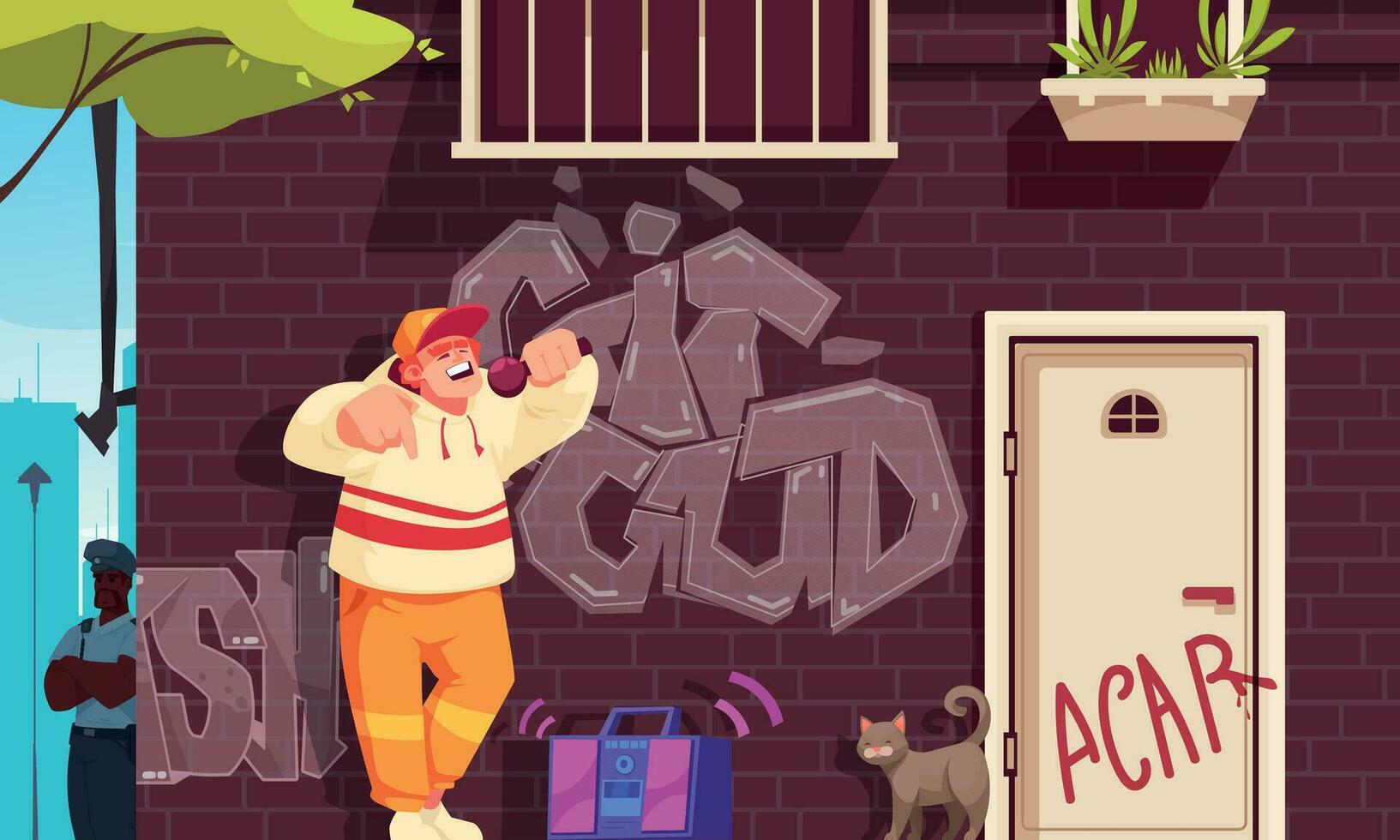 Street Musicians Cartoon vector