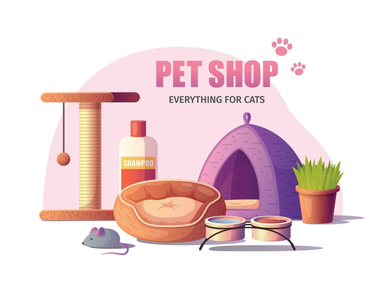 Pet Shop Poster vector