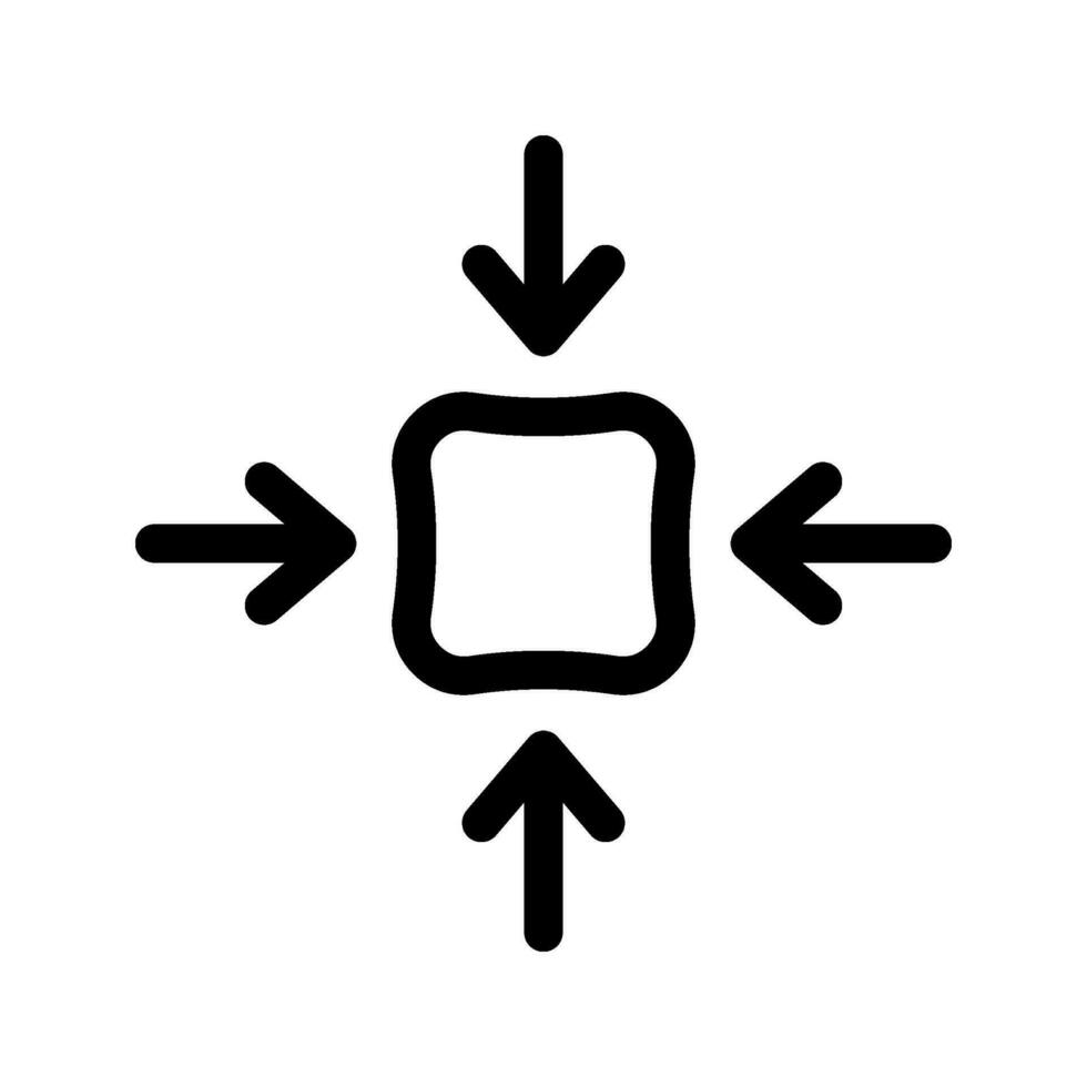 Compress Icon Vector Symbol Design Illustration