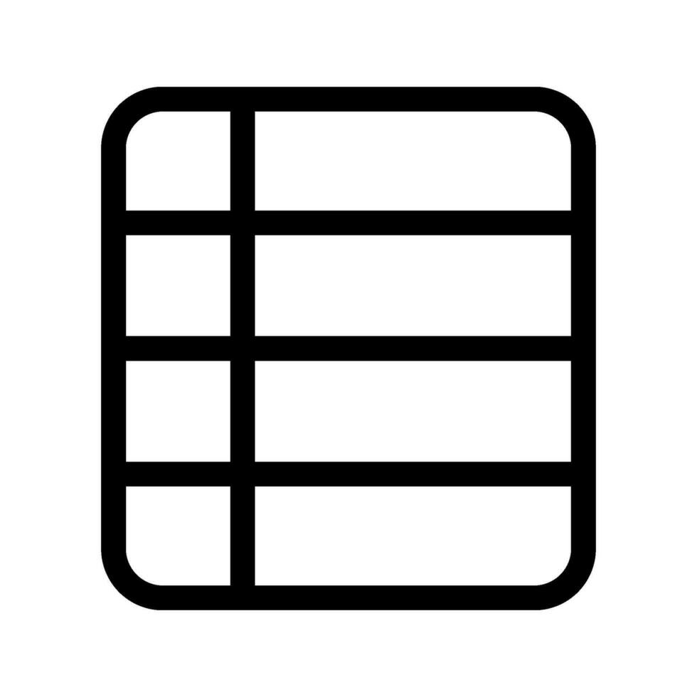Column Icon Vector Symbol Design Illustration