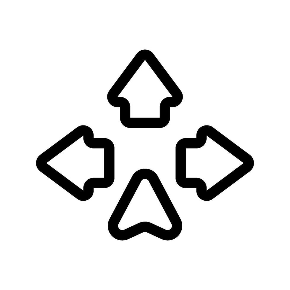 Direction Icon Vector Symbol Design Illustration