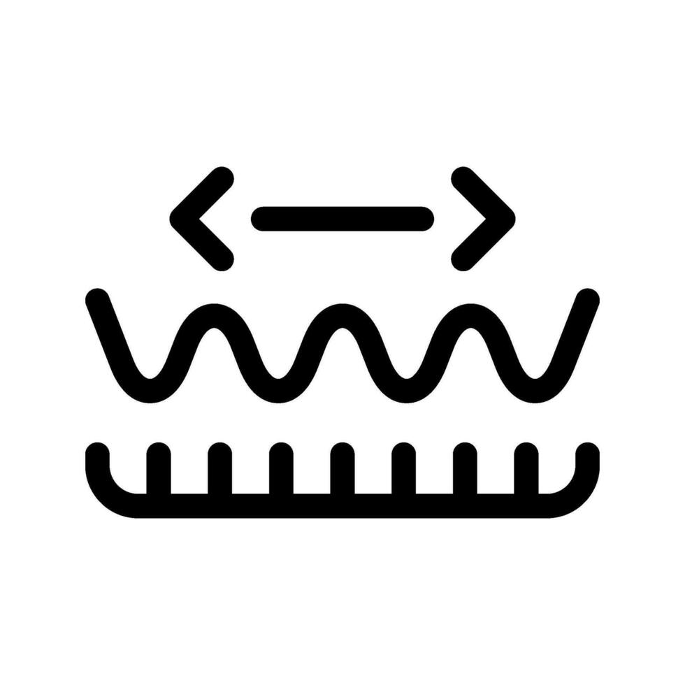 Wavelength Icon Vector Symbol Design Illustration