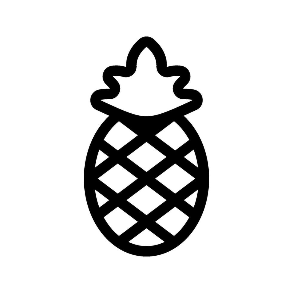Pineapple Icon Vector Symbol Design Illustration