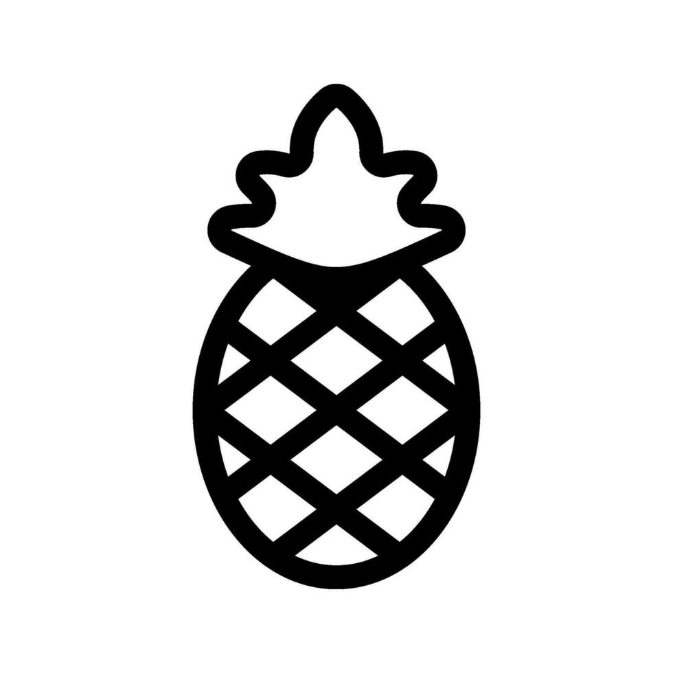 Pineapple Icon Vector Symbol Design Illustration