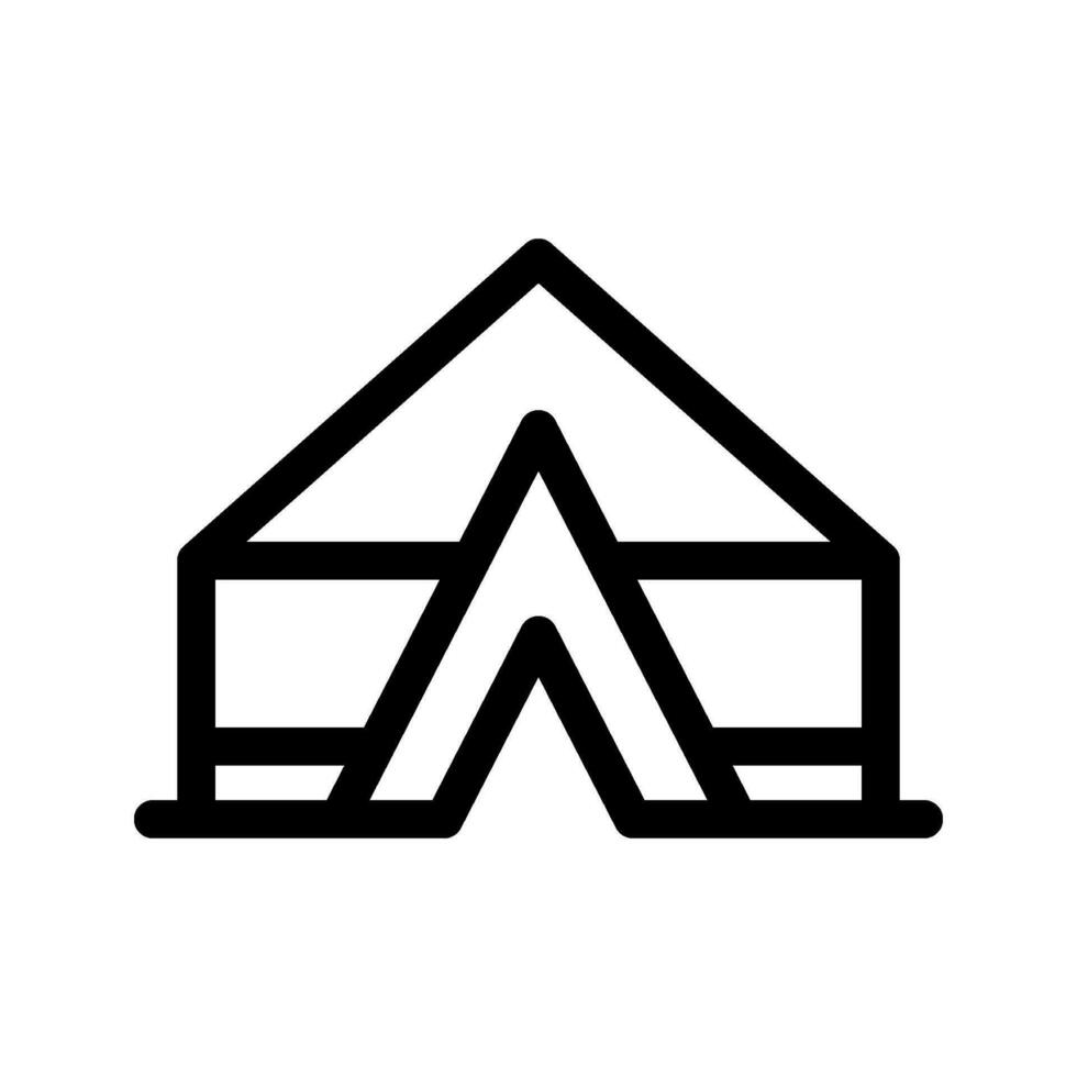 Tent Icon Vector Symbol Design Illustration