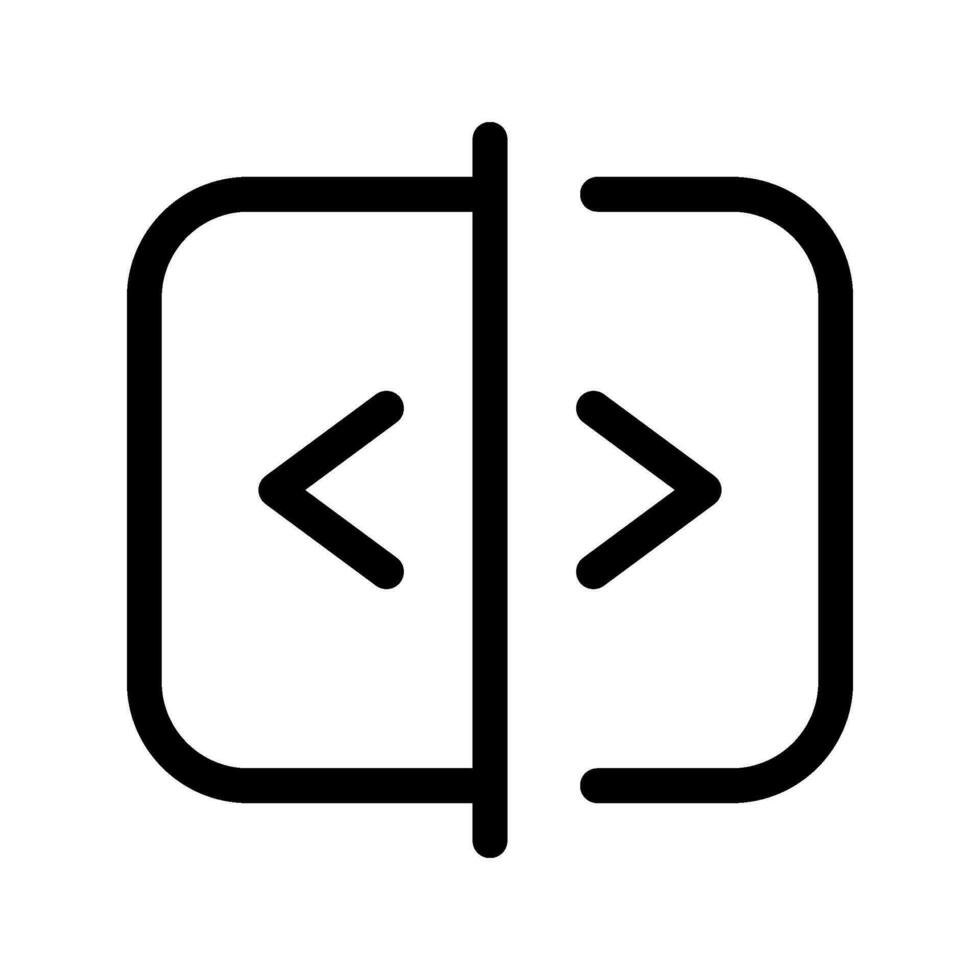 Flip Horizontal Icon Vector Symbol Design Illustration