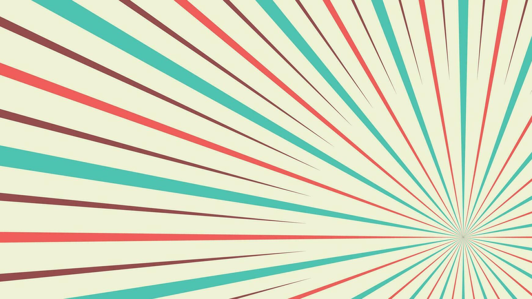 Vector Sunburst Background with colorful rays