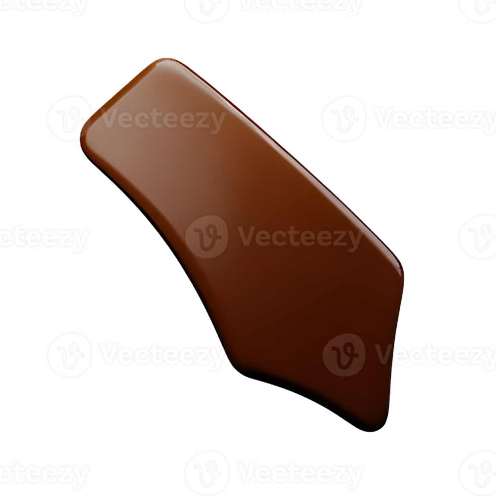 chocolate splash 3d rendering icon illustration png