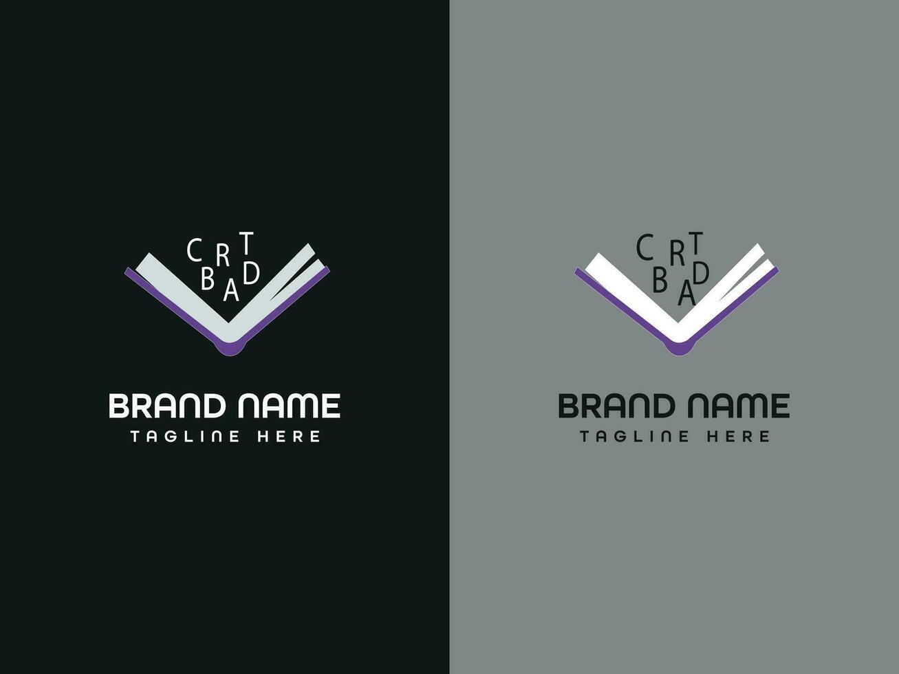 business letter branding logo design vector
