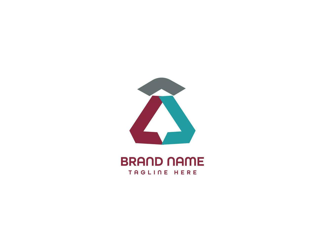 business letter branding logo design vector