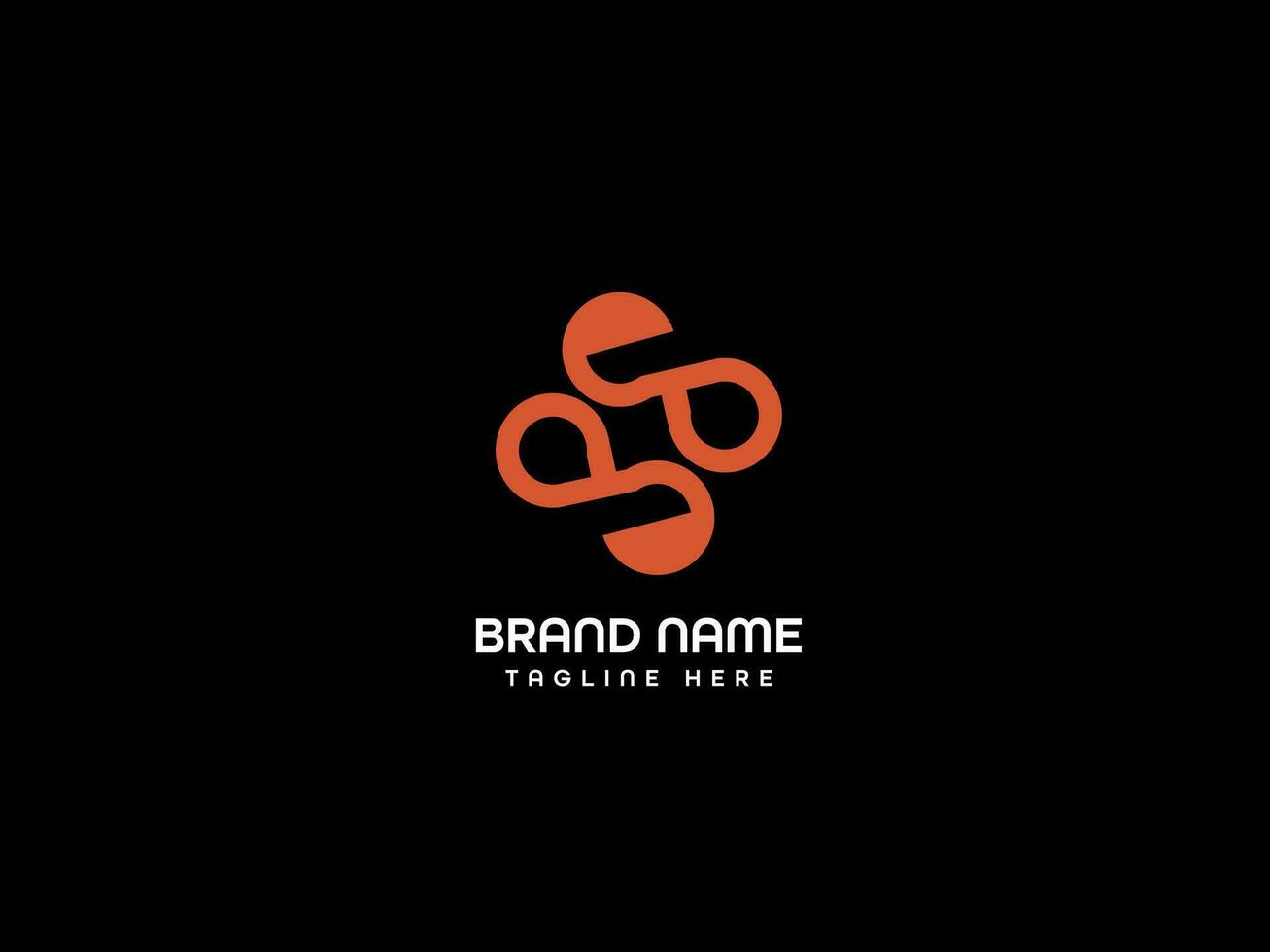 business letter branding logo design vector