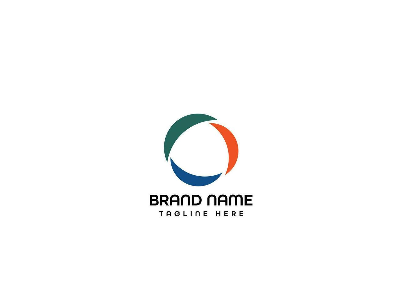 business letter branding logo design vector