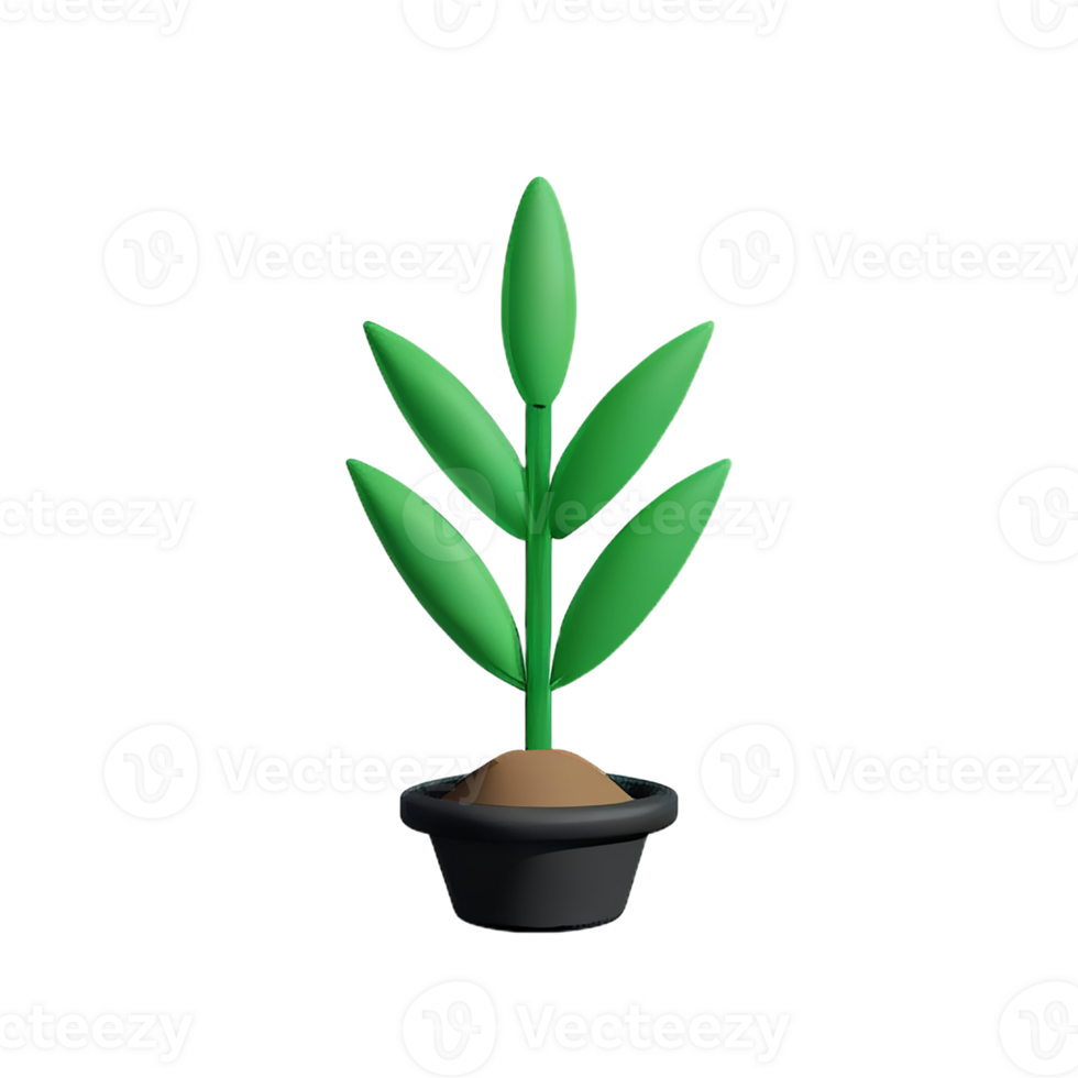 herbs 3d rendering icon illustration png