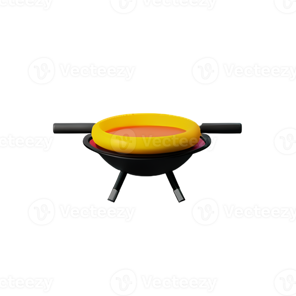 grill 3d rendering icon illustration png